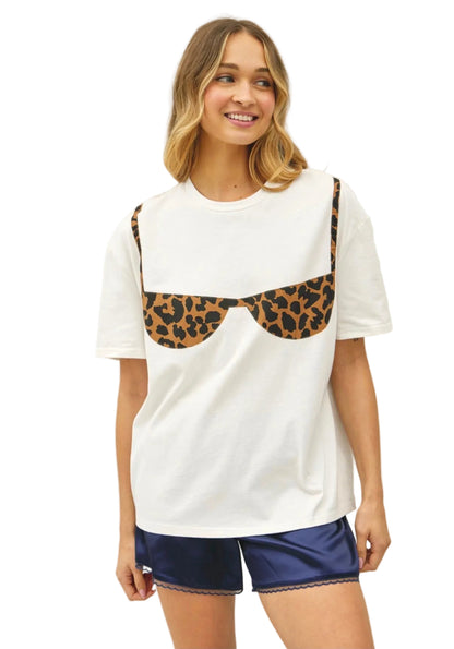 Playera con Bra Animal Print