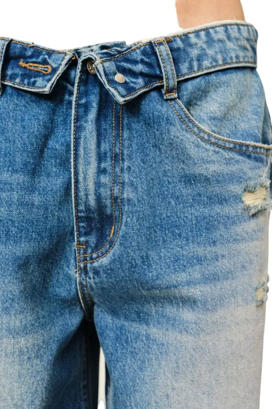 Jeans Pretina Volteada