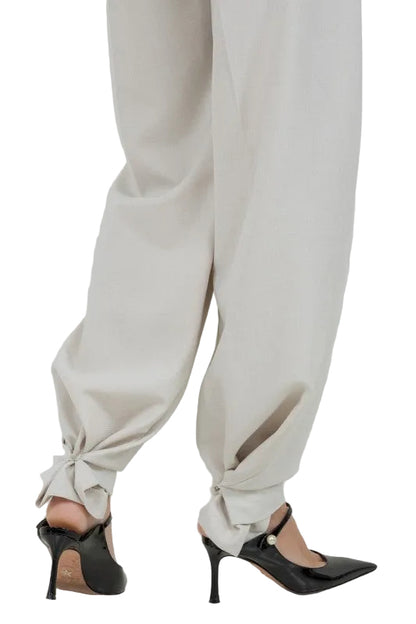 Pantalón Blanco con Negro