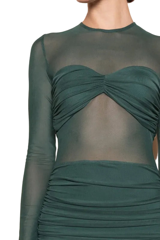 Vestido Tul Drapeado