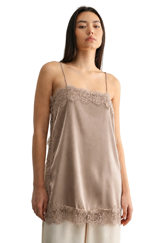 Top Satinado Taupe