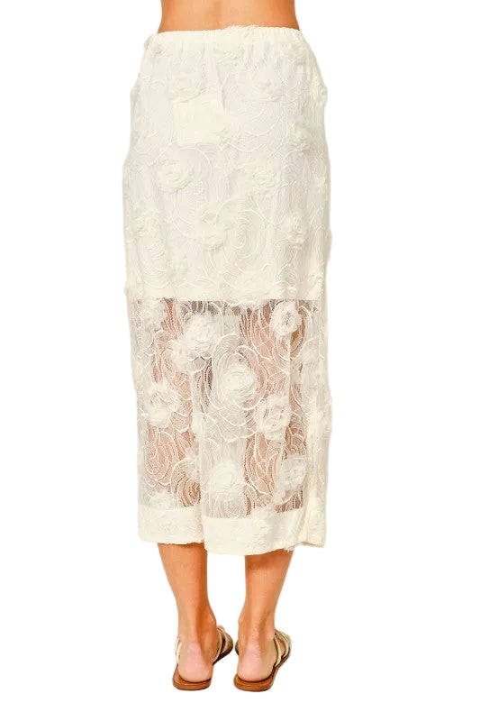 Falda Midi Encaje